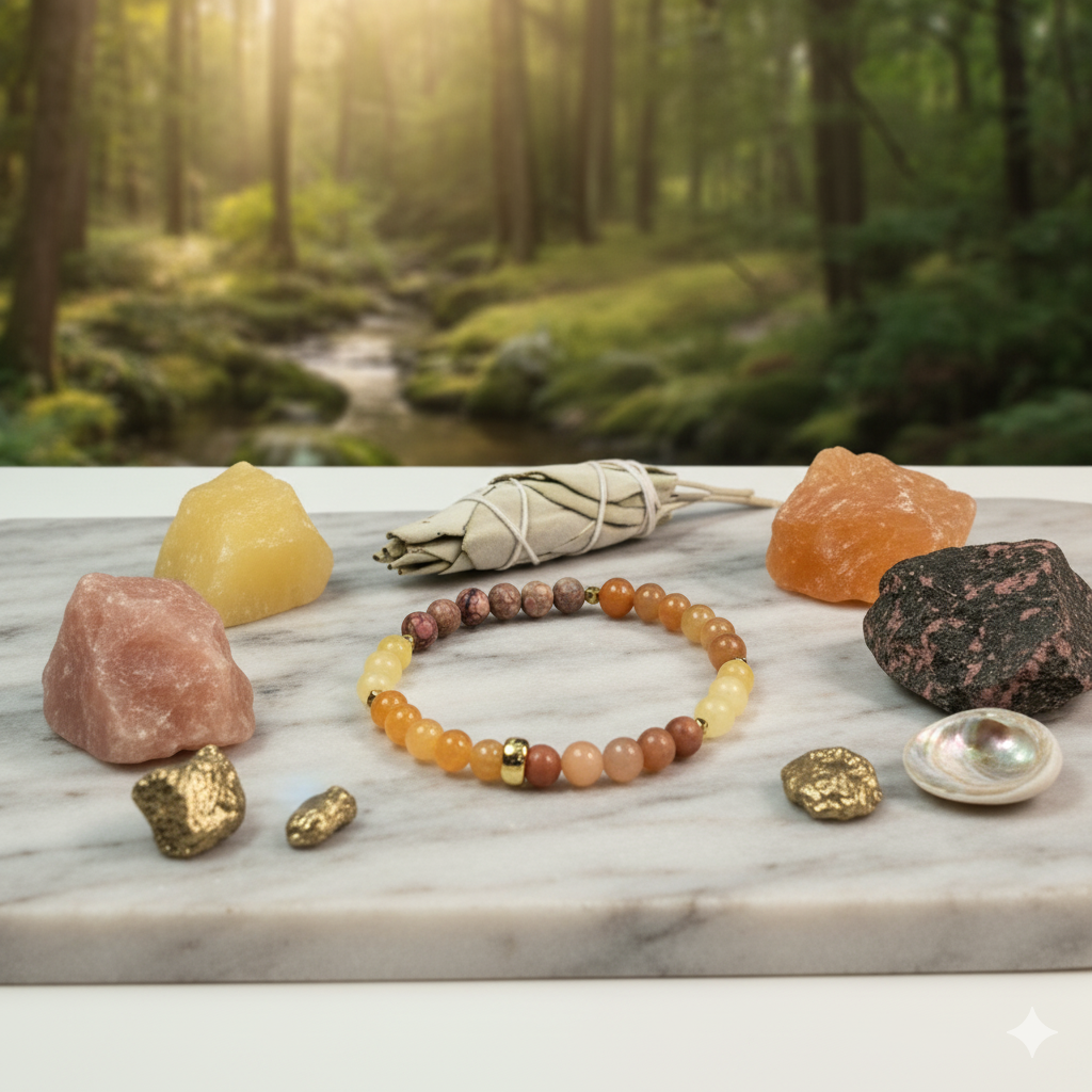 Damen Armband Edelsteine Jaspis und weitere Heide Heinzendorff by DAVUTA