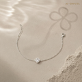 Damen Armband Kleeblatt Silber DAVUTA 