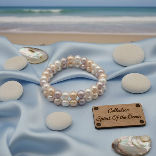 Perle Armband Damen zweireihig DAVUTA Spirit Jewellery Spirit of the Ocean Kollektion