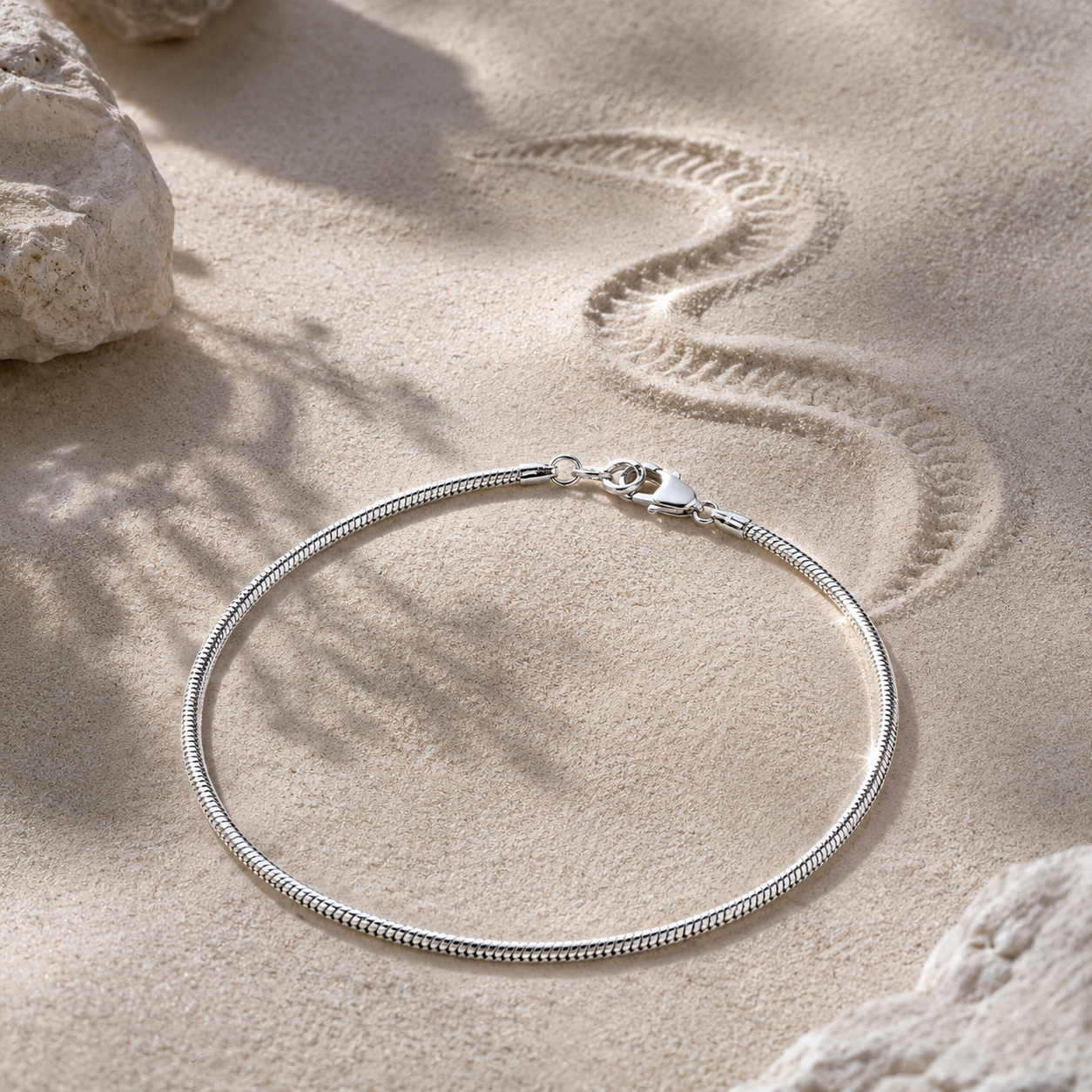 Damen Armband Schlangenkette Silber by DAVUTA Präsi