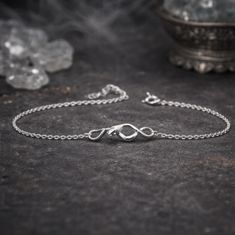 Damen Armband Silber Schlange by DAVUTA