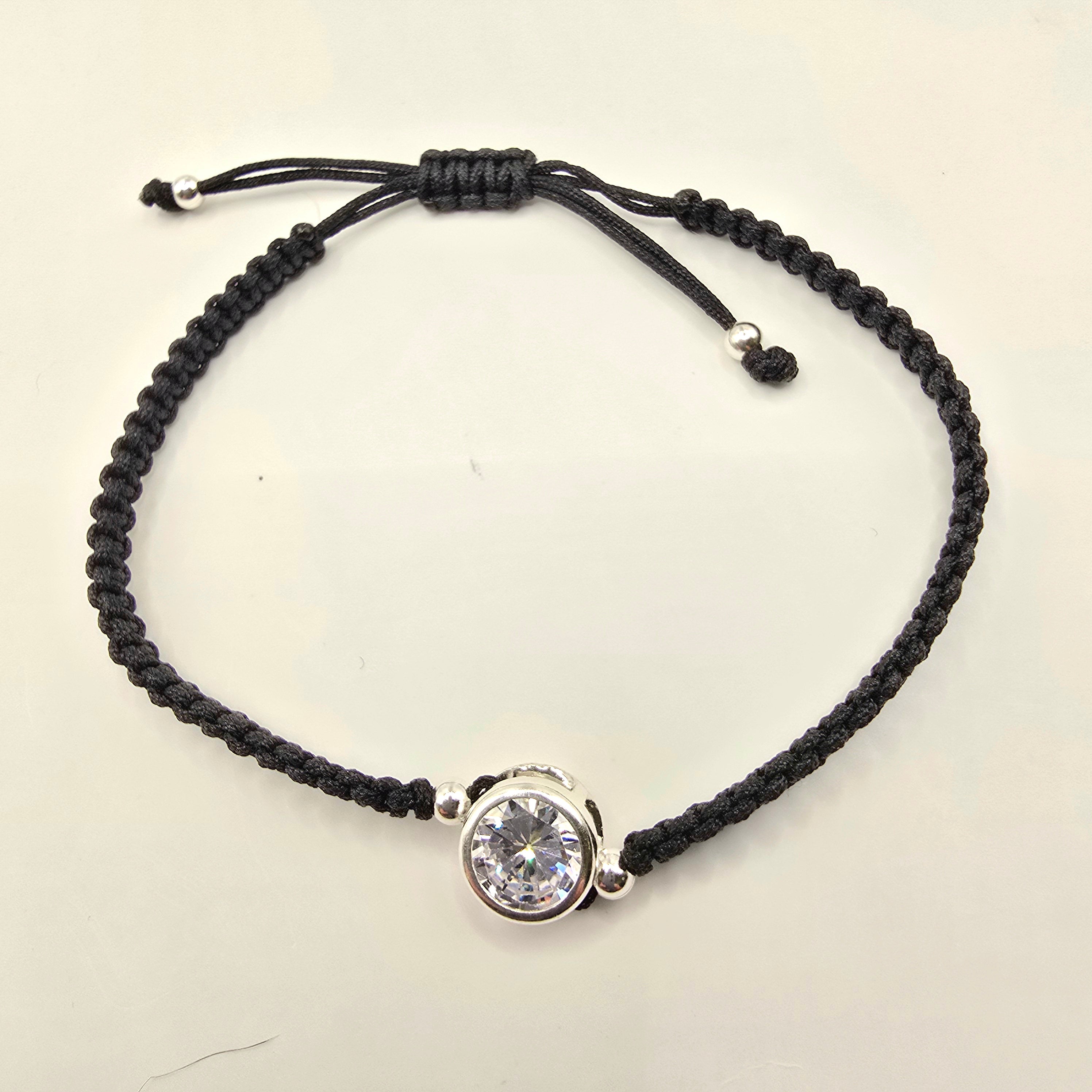 Damen Armband Ziehband mit Zentralstein und Silber clean by DAVUTA