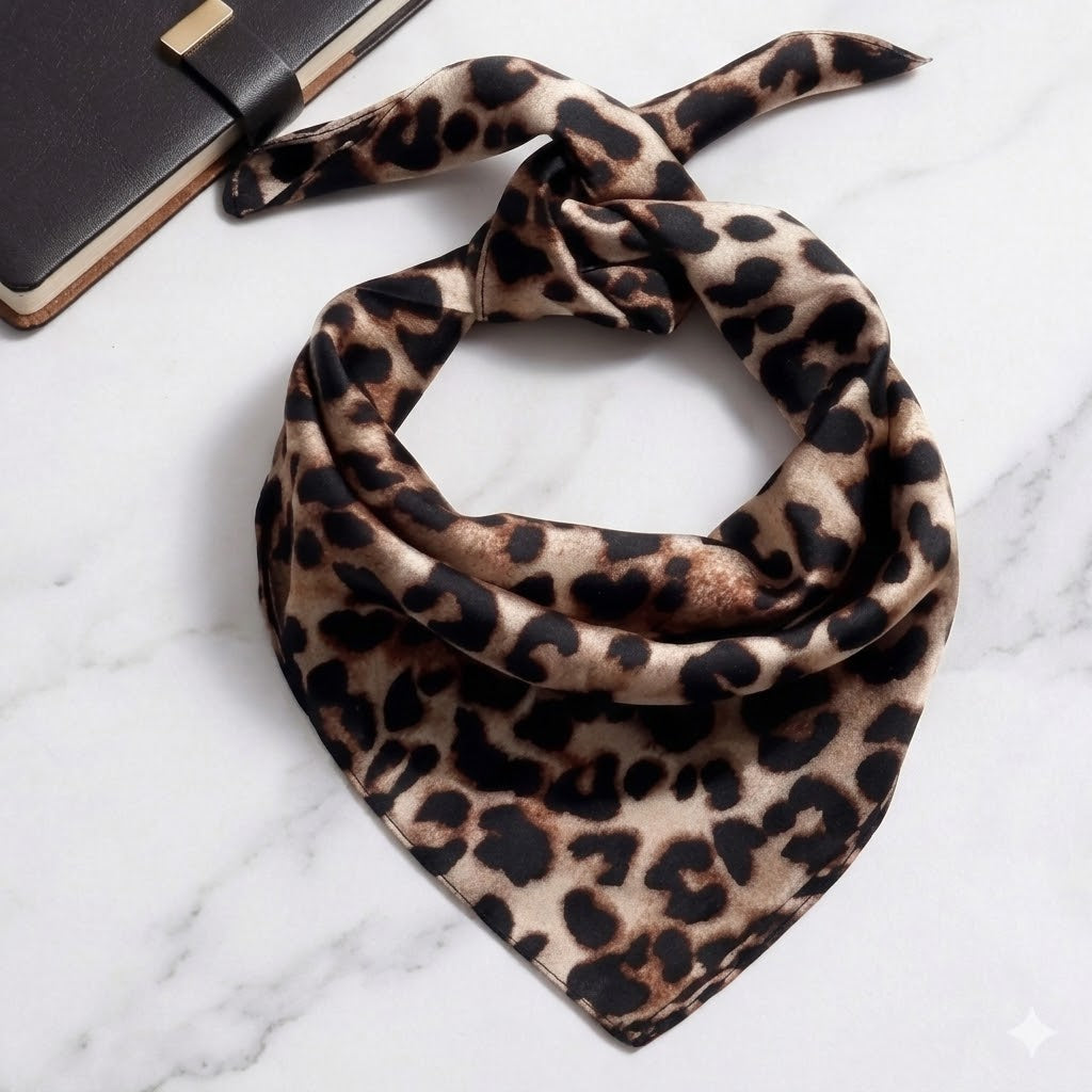 Damen Halstuch No. 3 Leo Print by DAVUTA