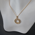 Damen Kette 4fach Kreis Gold Zirkonia by DAVUTA