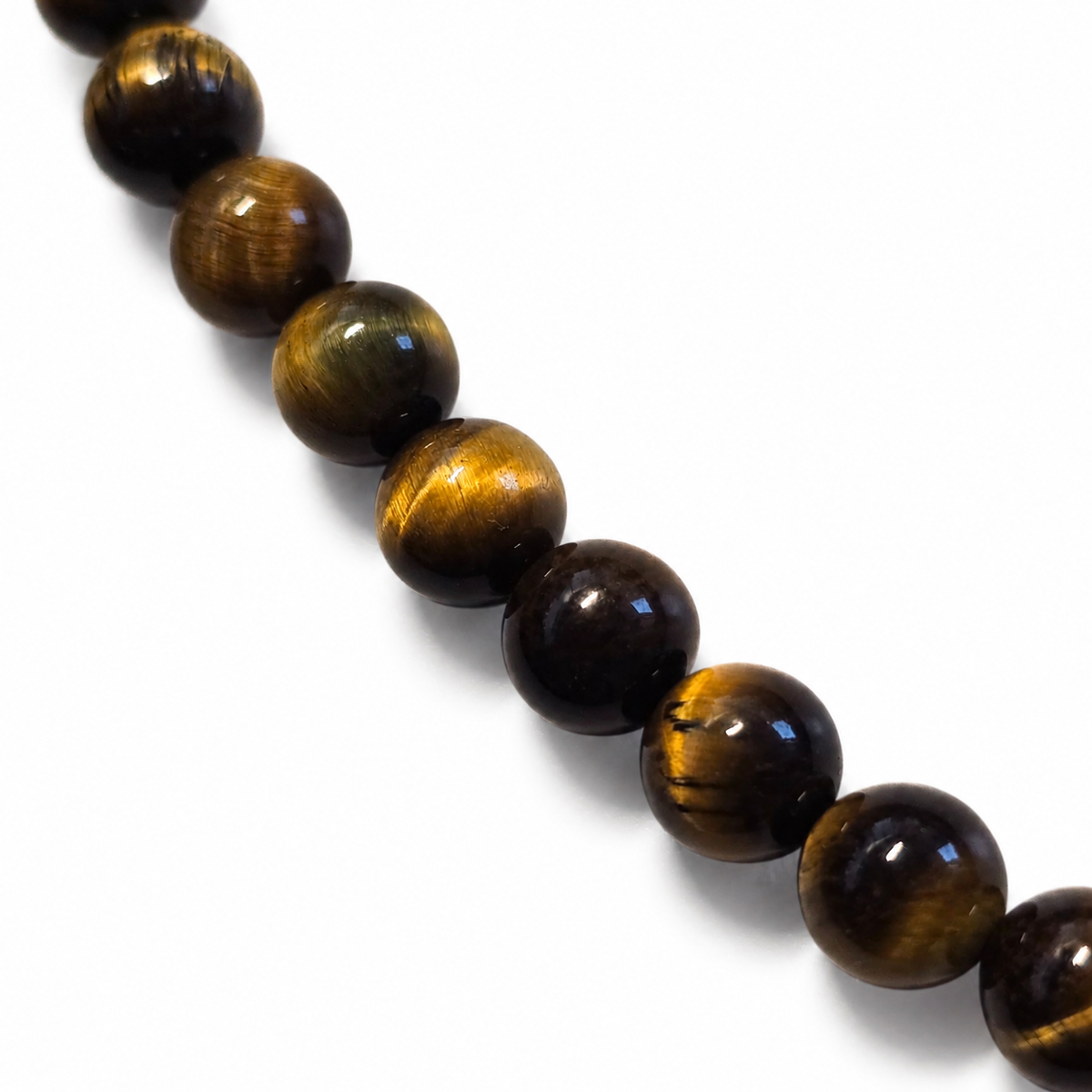 Damen Kette Collier Tigerauge Detail