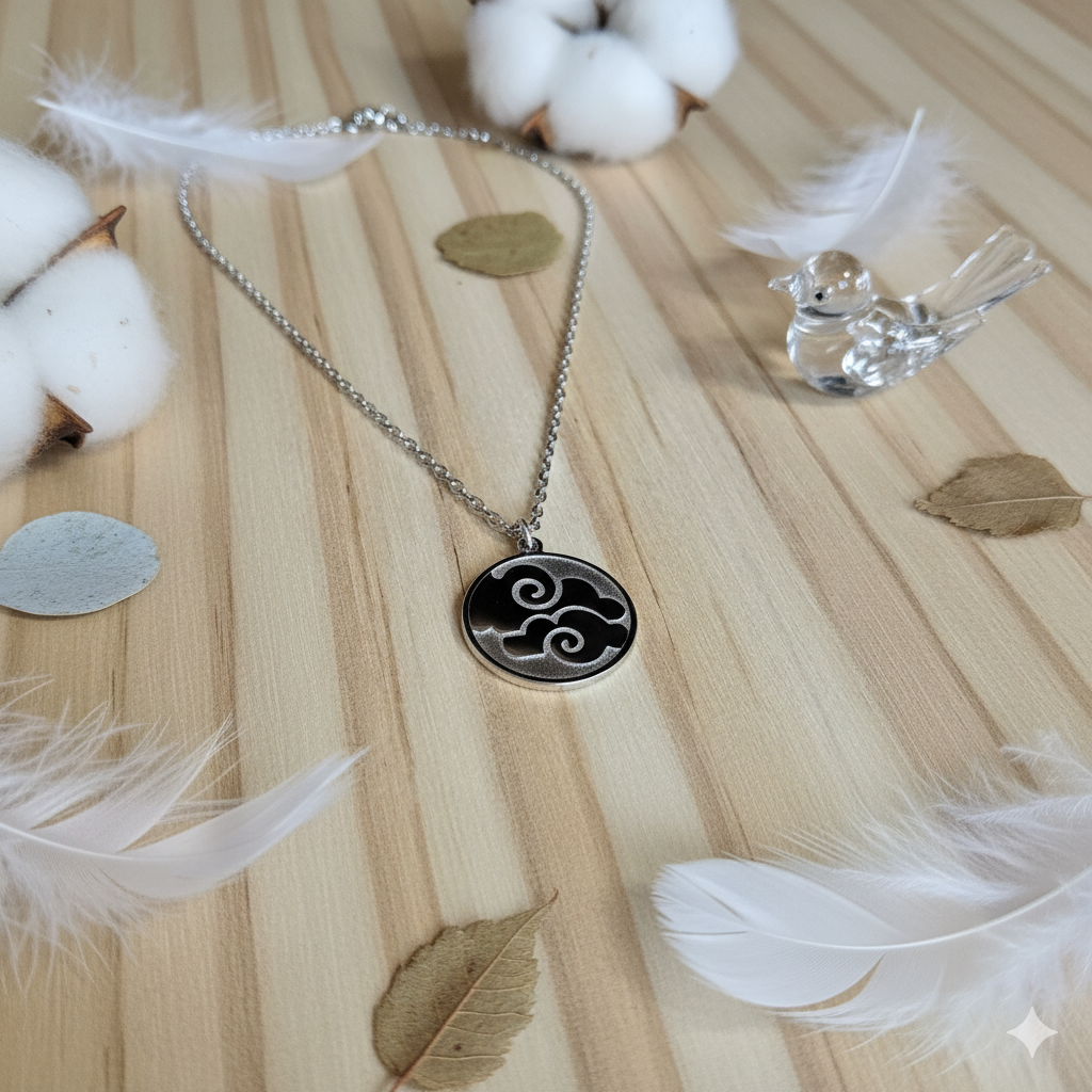 Davuta Spirit, Element Luft Kette Silber Anhänger