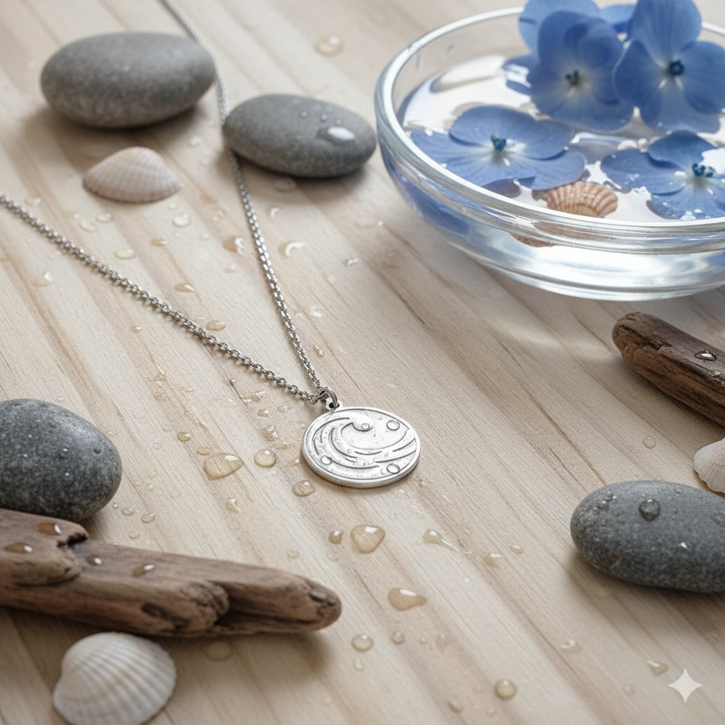 Kette Anhänger Silber Element Wasser DAVUTA Spirit Jewellery