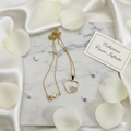 Damen kette mit Herz in Herz Zirkonia vergoldet Vinczenza by DAVUTA Spirit Jewellery