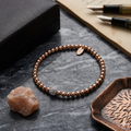 Damen Kugelarmband mit Pavékugel rosévergoldet by DAVUTA