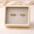 Damen Ohrring 8 K Gold Unendlichkeit by DAVUTA