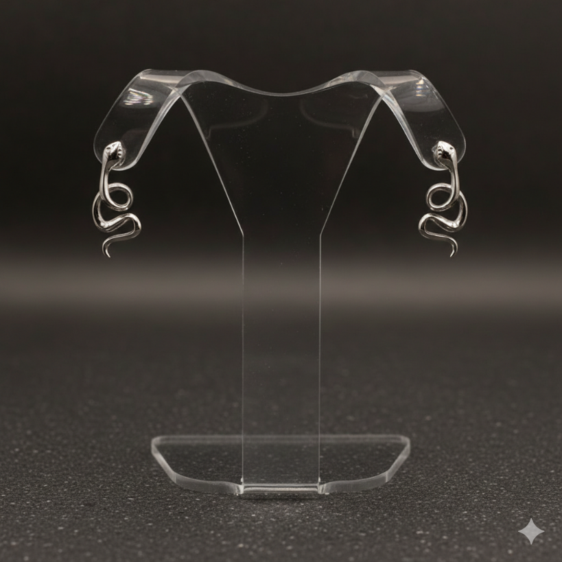 Damen Ohrringe Groß in Silber by DAVUTA