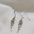 Damen Ohrringe Silber Engelsflügel mit Abalone DAVUTA Spirit Jewellery