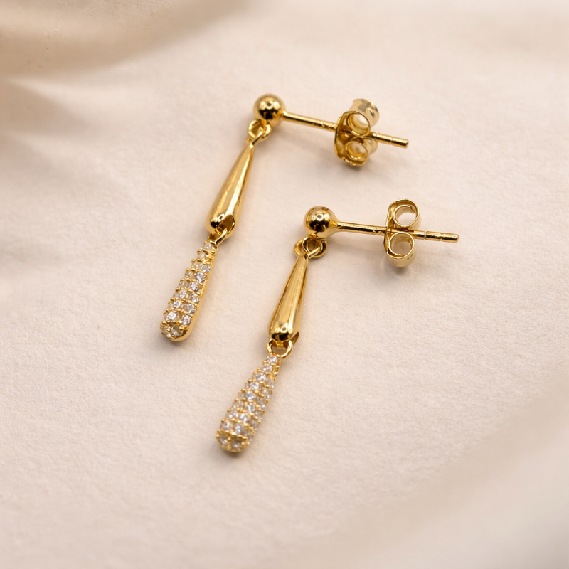 Damen Ohrstecker vergoldet von Joanli Nor Serie Romynor by DAVUTA