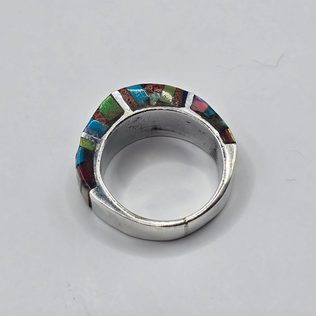 Damen Ring Silber Edelsteinmix Unikat DAVUTA clean