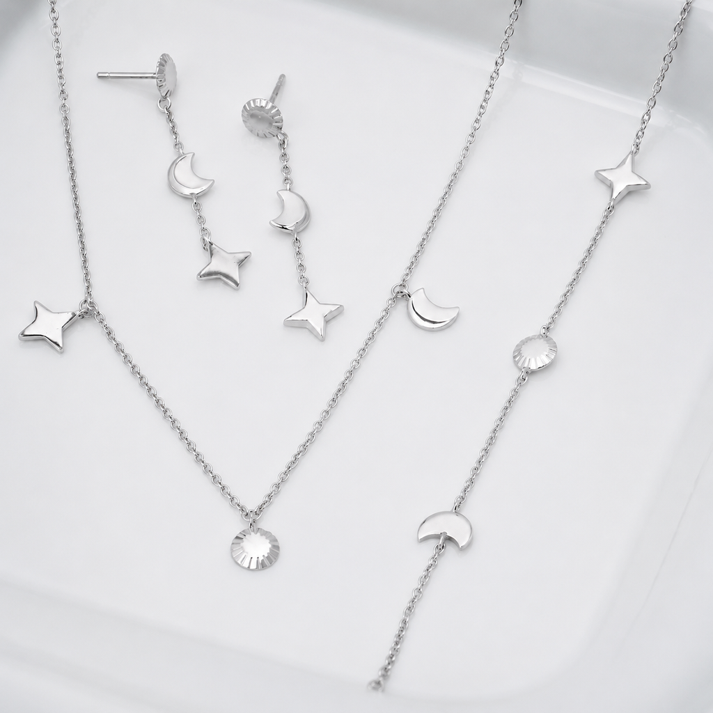 Damen Schmuckset Universo silber by DAVUTA