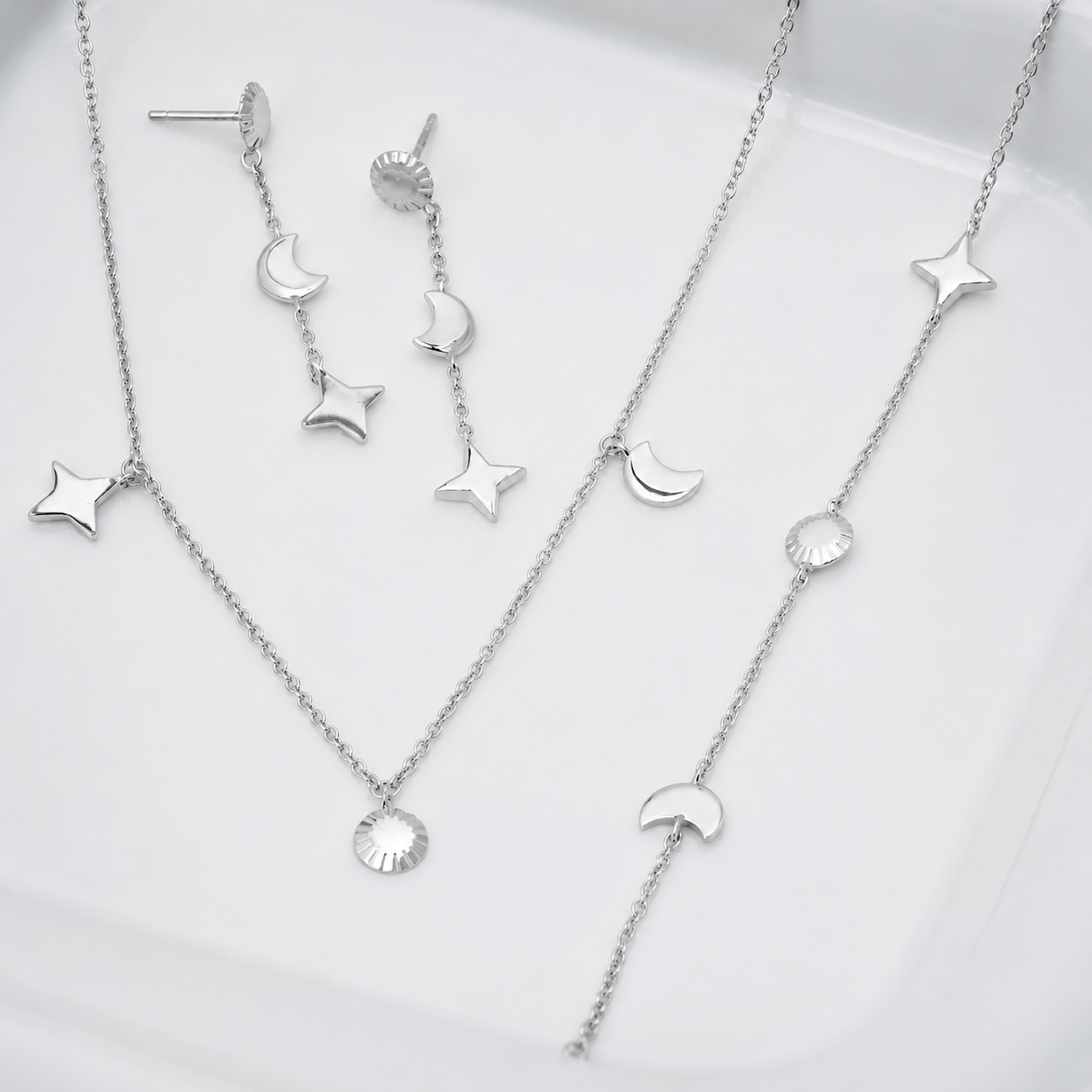 Damen Schmuckset Universo silber by DAVUTA