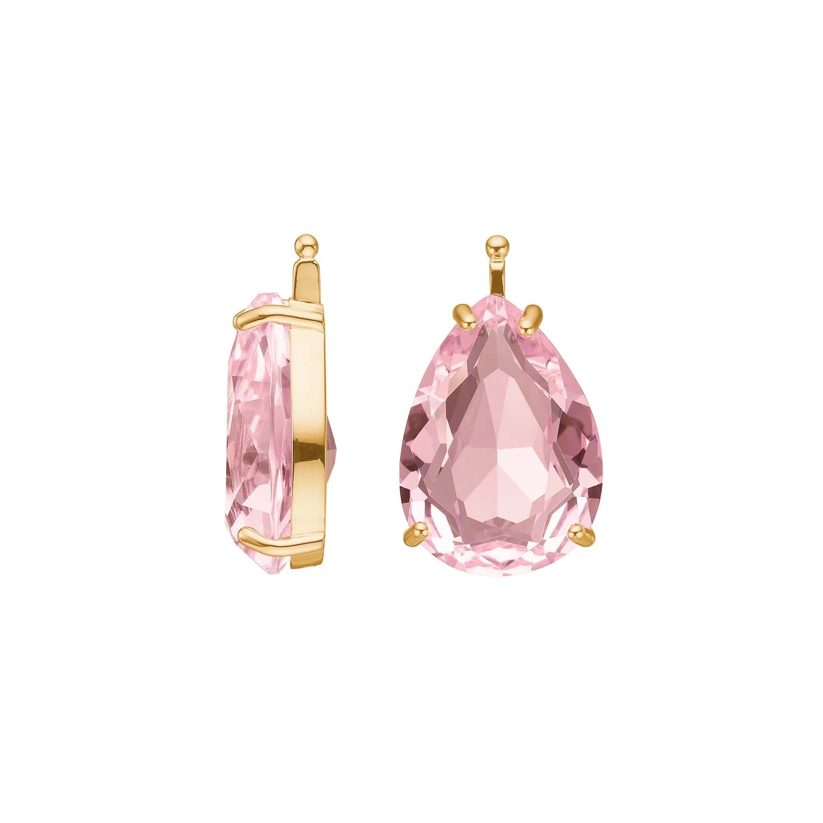 Damen System Ohrring Einhänger Heinzendorff rosa gold clean