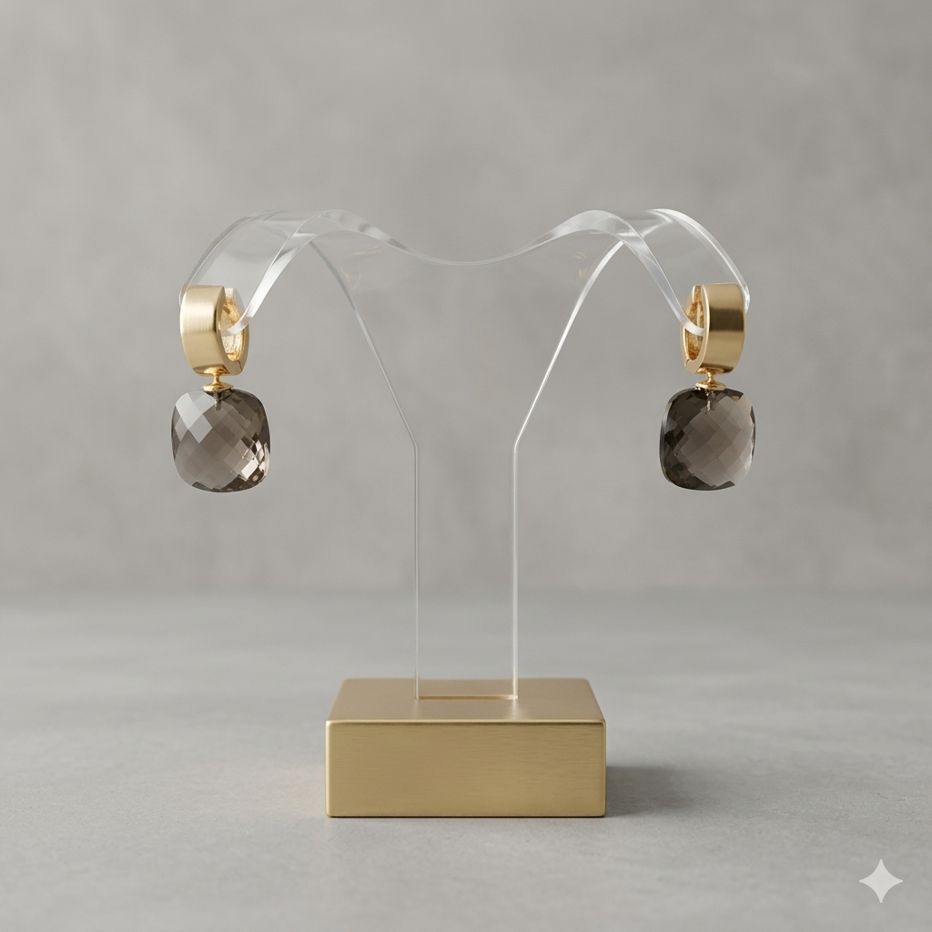 Damen Systemohrring Creole Heinzendorff gold Set 2 am Ständer