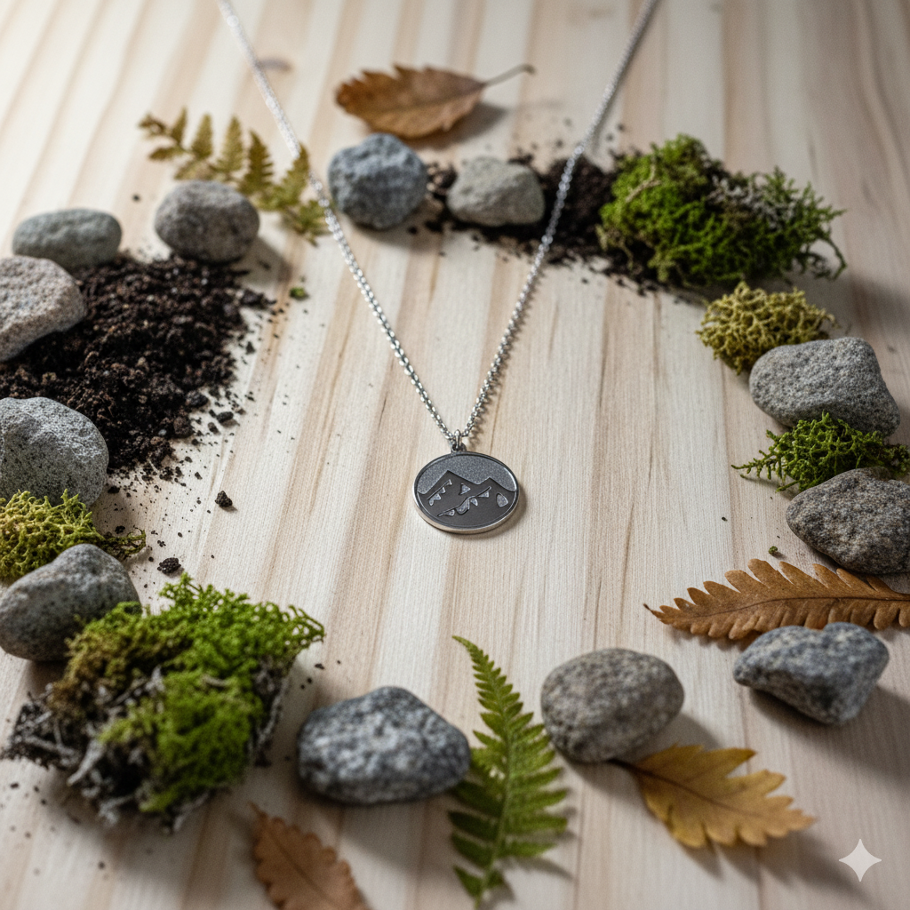 Davuta Spirit Element Erde Kette silber