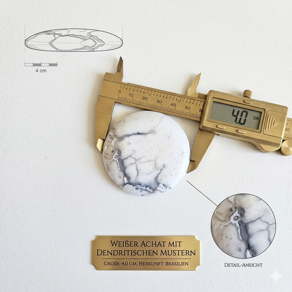 Dentrischer Chalzedon No. 2 flach by DAVUTA