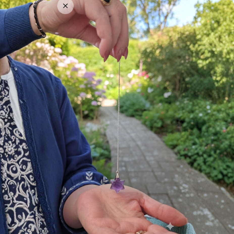 Pendel Amethyst Merkaba Stern