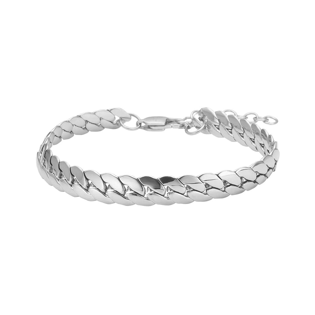 Herren Armband / Catena Solida  / Edelstahl Silber / maskulin