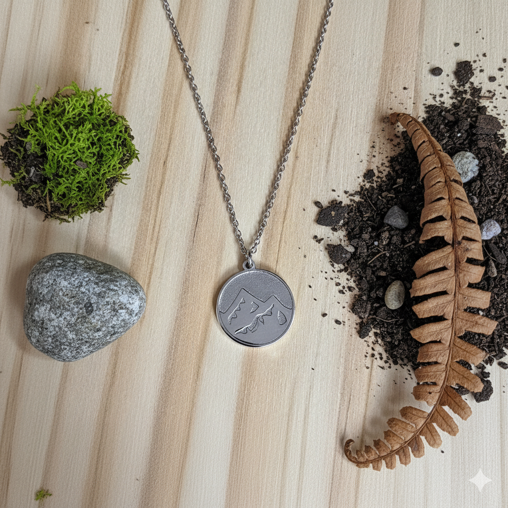 Kette mit Anhänger Element Erde