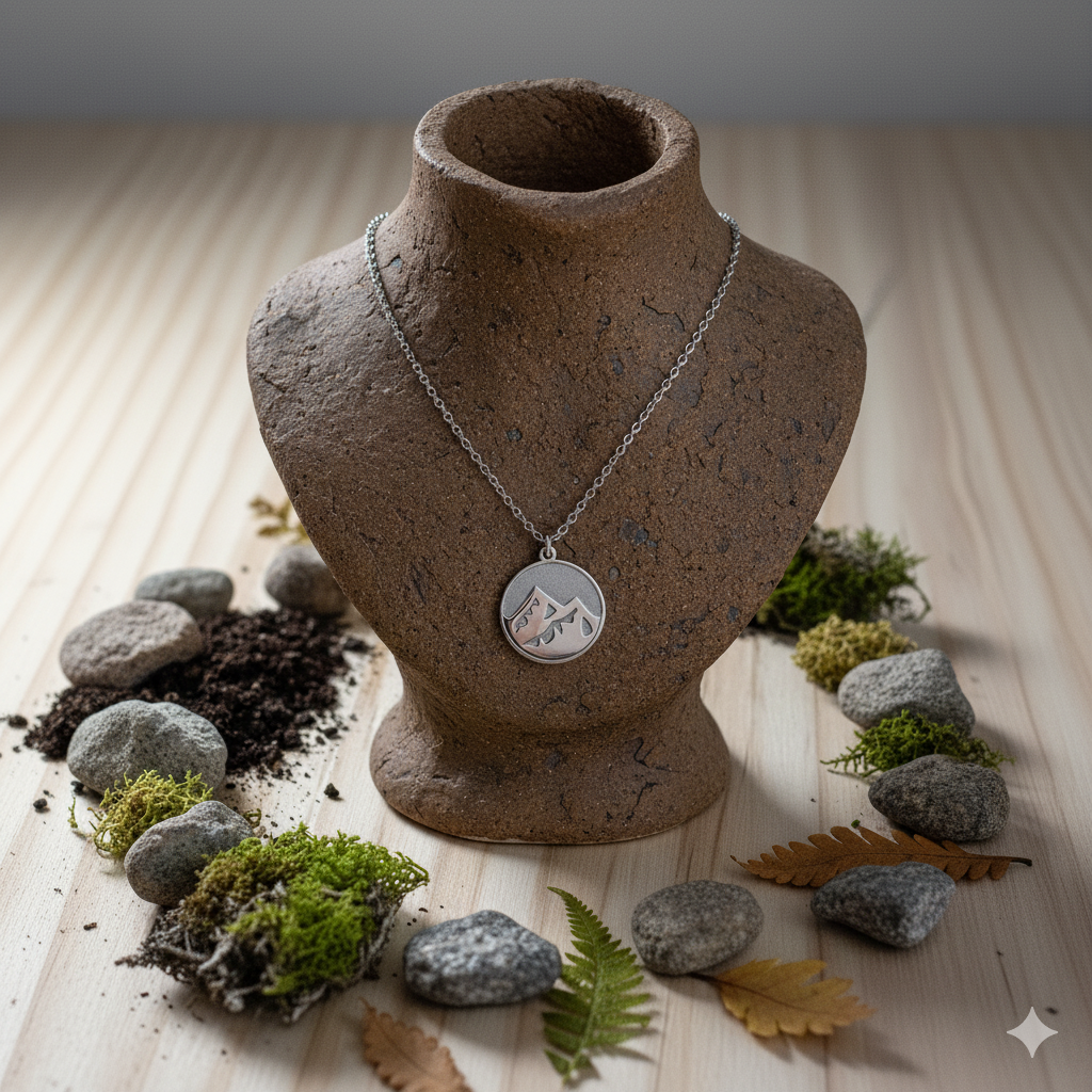 Kette mit Anhänger Element Erde