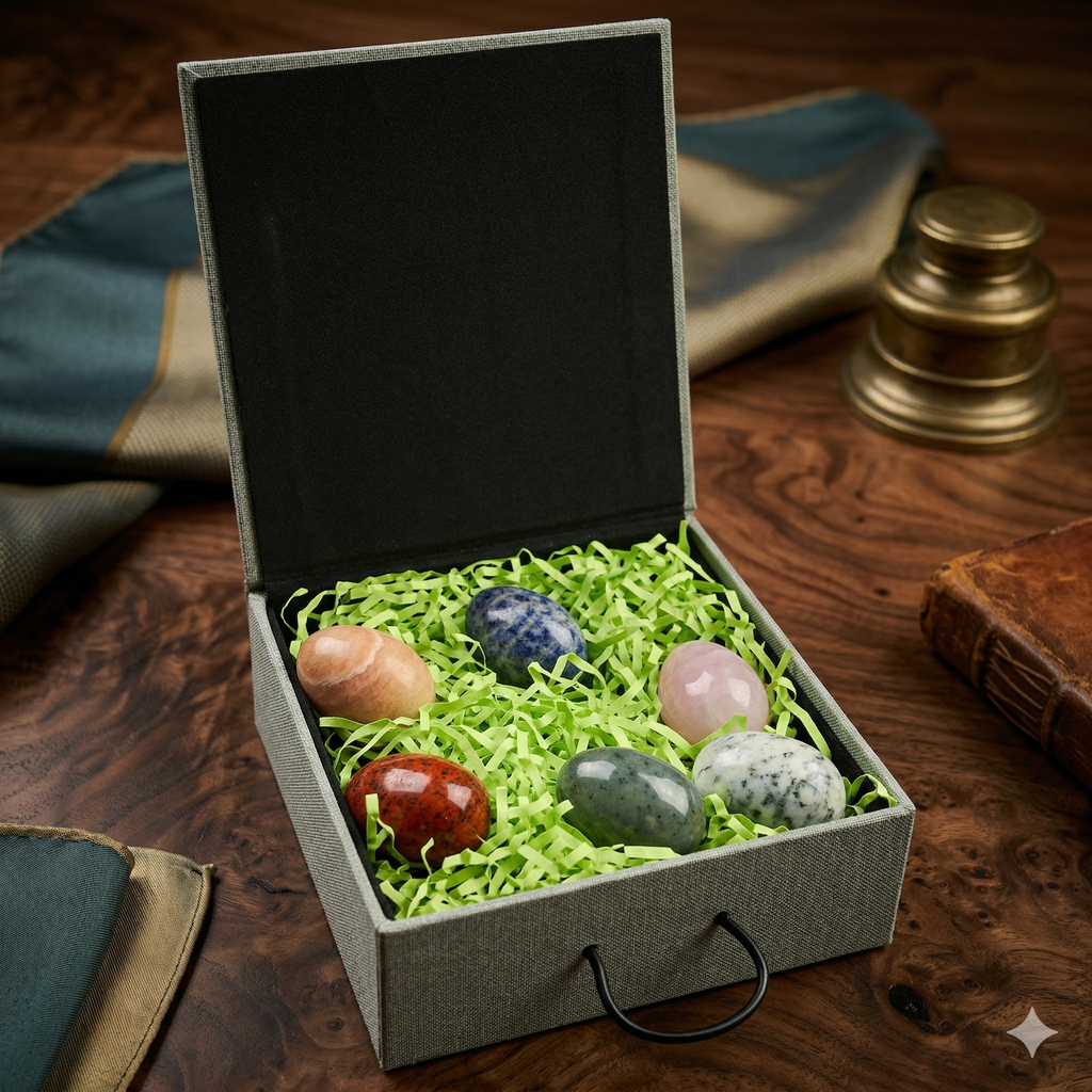 Geschenkbox mit 6 Edelsteineiern by DAVUTA