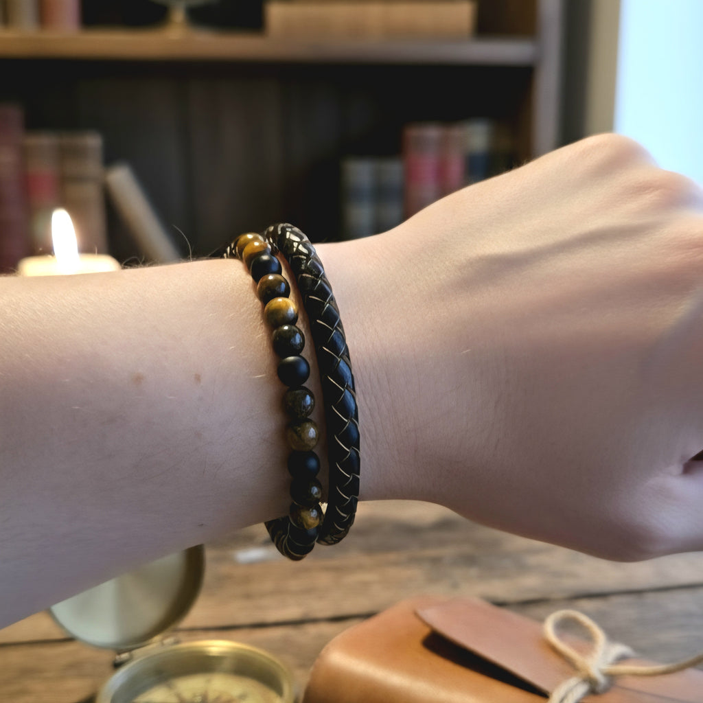 Herren Armband Golden Sun Nahaufnahme DAVUTA