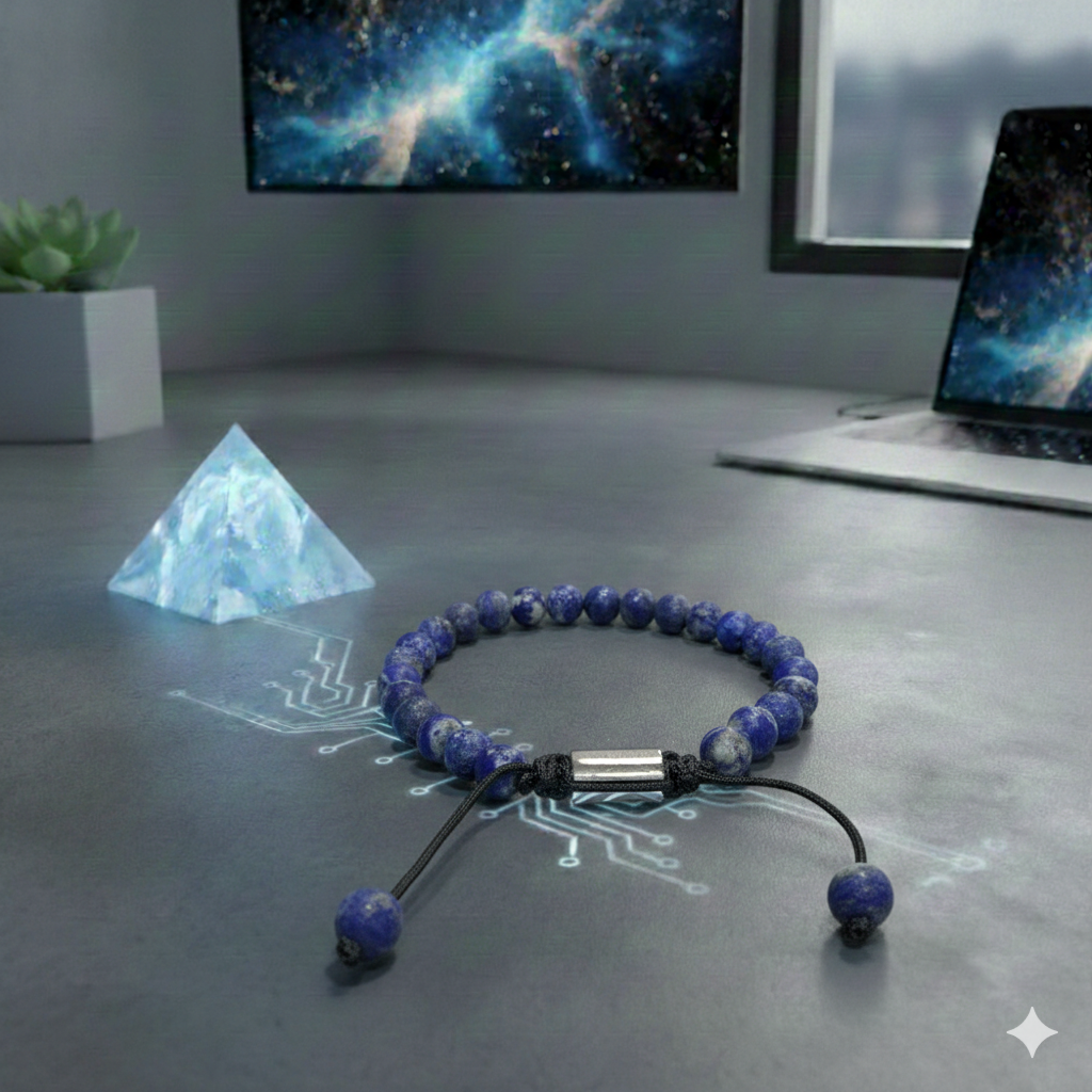 Herren Armband Lapislazuli mit Zugverschluss Son of Noa by DAVUTA