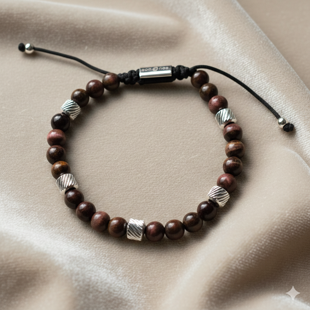 Herren Armband Tigerauge verstellbar SON by DAVUTA