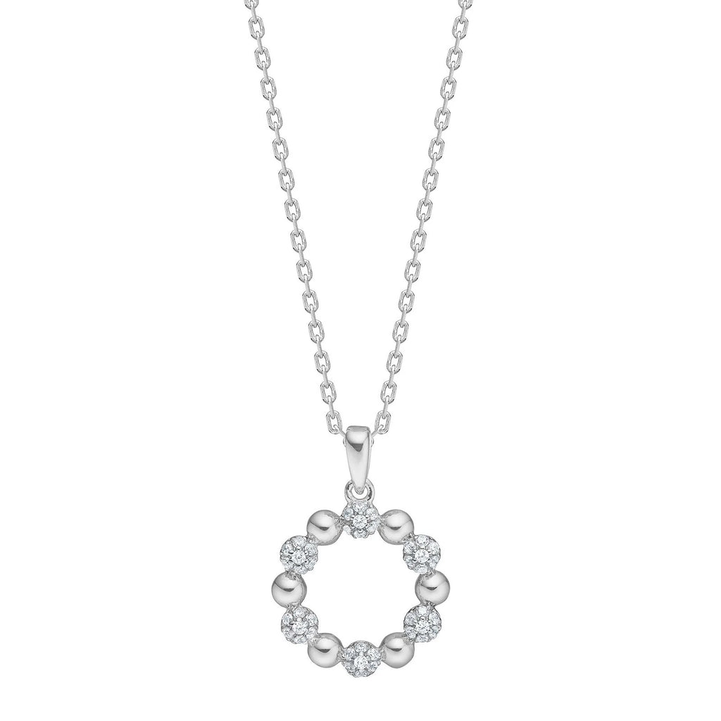 Damen Schmuck-Set / Cerchio di Luce  / 925er Silber / Zirkonia / Serie Pennynor