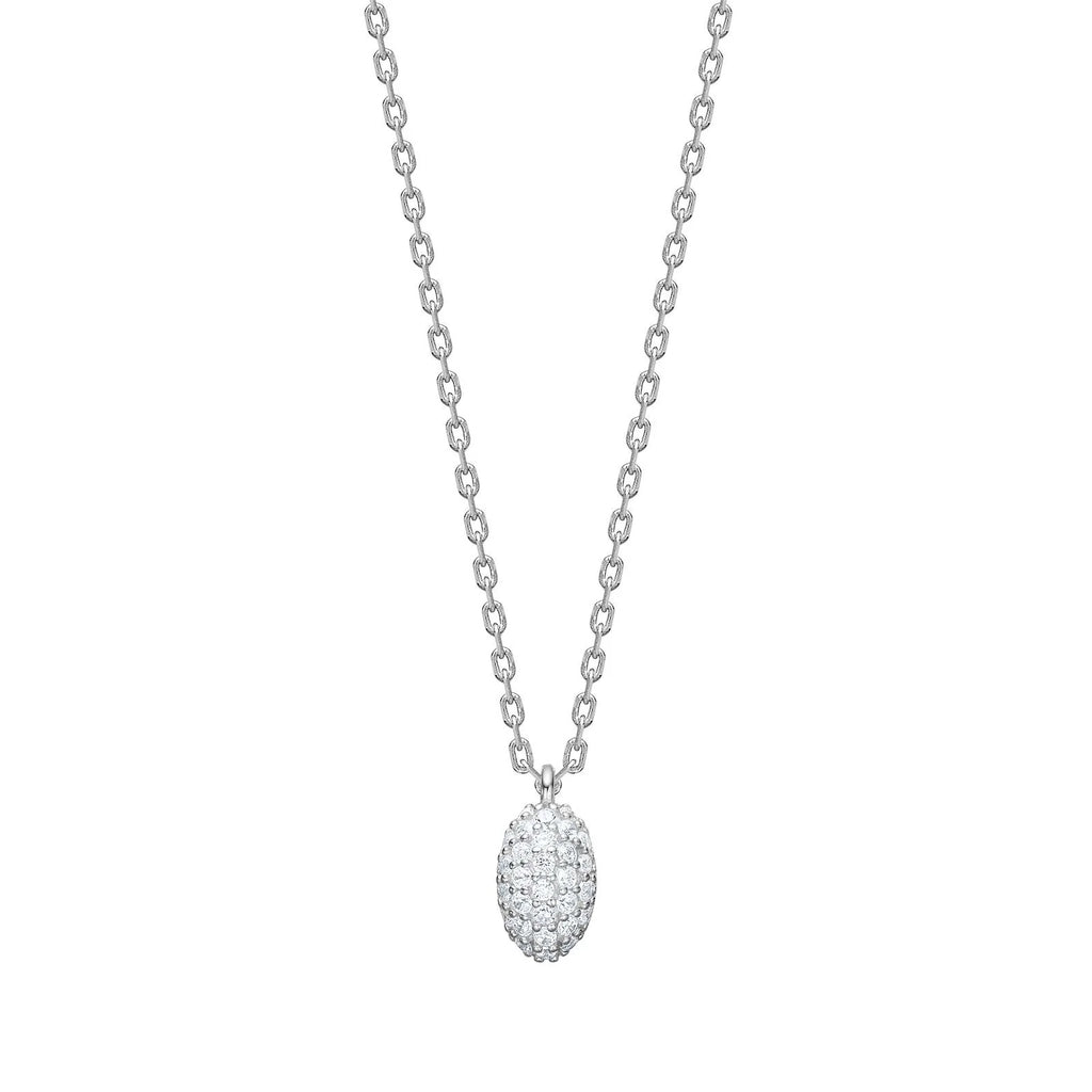 Damen Schmuck-Set Oval / Ovale di Luce / 925er Silber / Zirkonia / Serie Rebeccanor