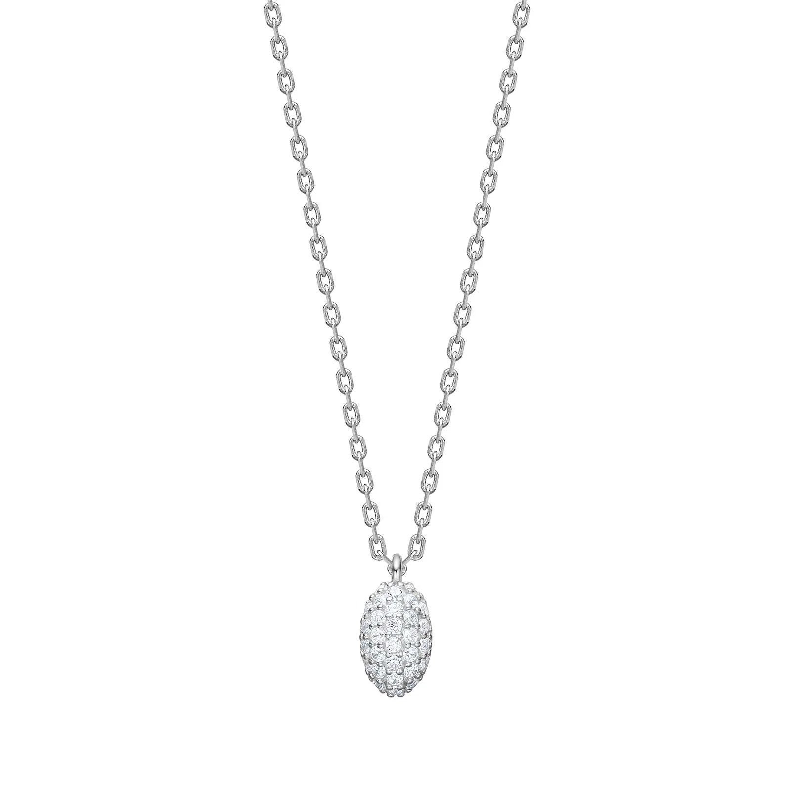 Damen Schmuck-Set Oval / Ovale di Luce / 925er Silber / Zirkonia / Serie Rebeccanor