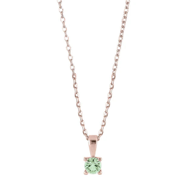Damen Kette mit Anhänger / Verde Rosé / 925er Silber rosévergoldet / Zirkonia / Reihe Helennor / edel  + zart (Kopie)