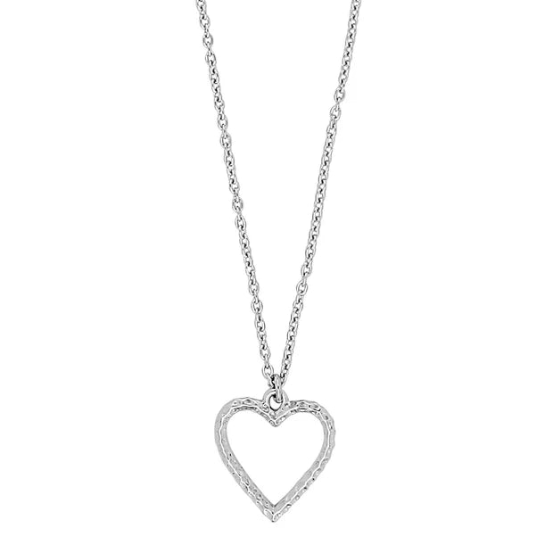 Damen Schmuck-Set Herz / Cuore Martellato No. 2 / 925er Silber / schlicht und schön