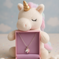 Kinder Kette Einhorn Rosa echtes Silber by DAVUTA