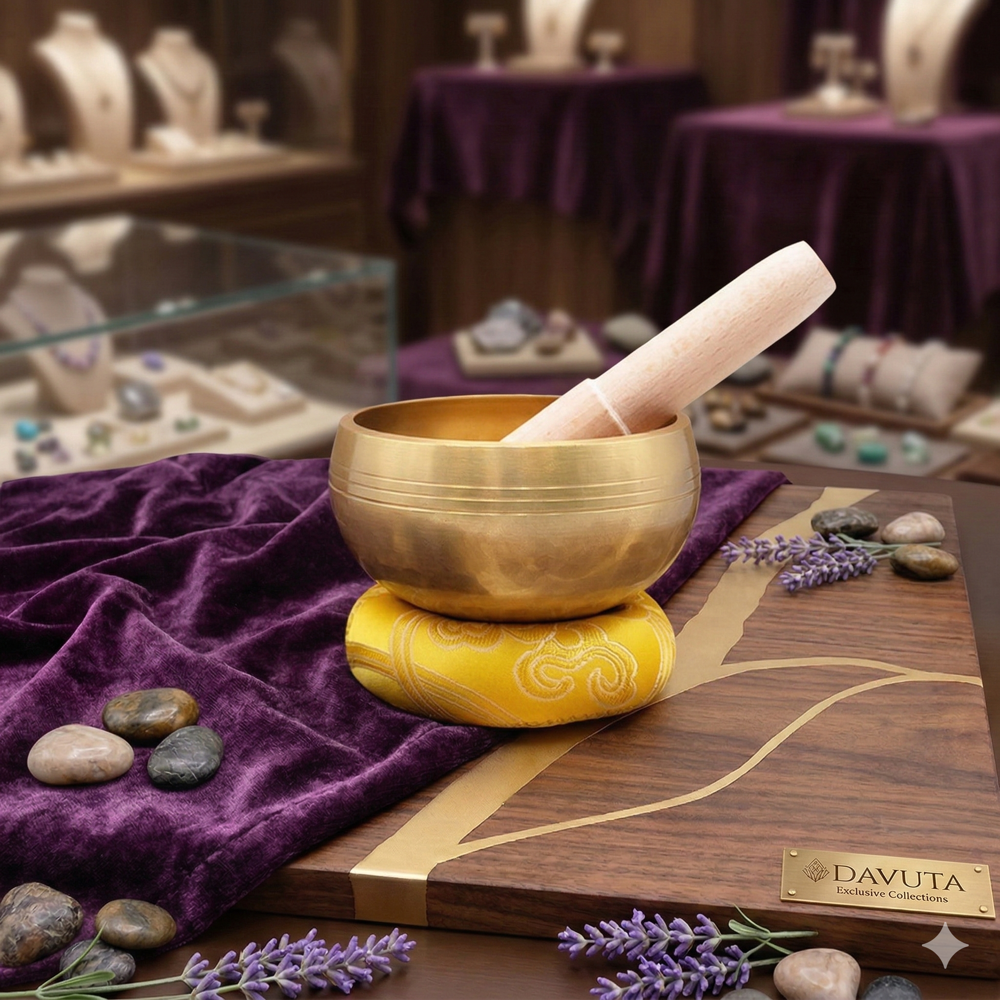 Klangschale Kissen Stab by DAVUTA