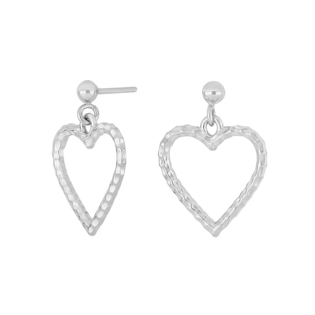 Damen Schmuck-Set Herz / Cuore Martellato No. 2 / 925er Silber / schlicht und schön