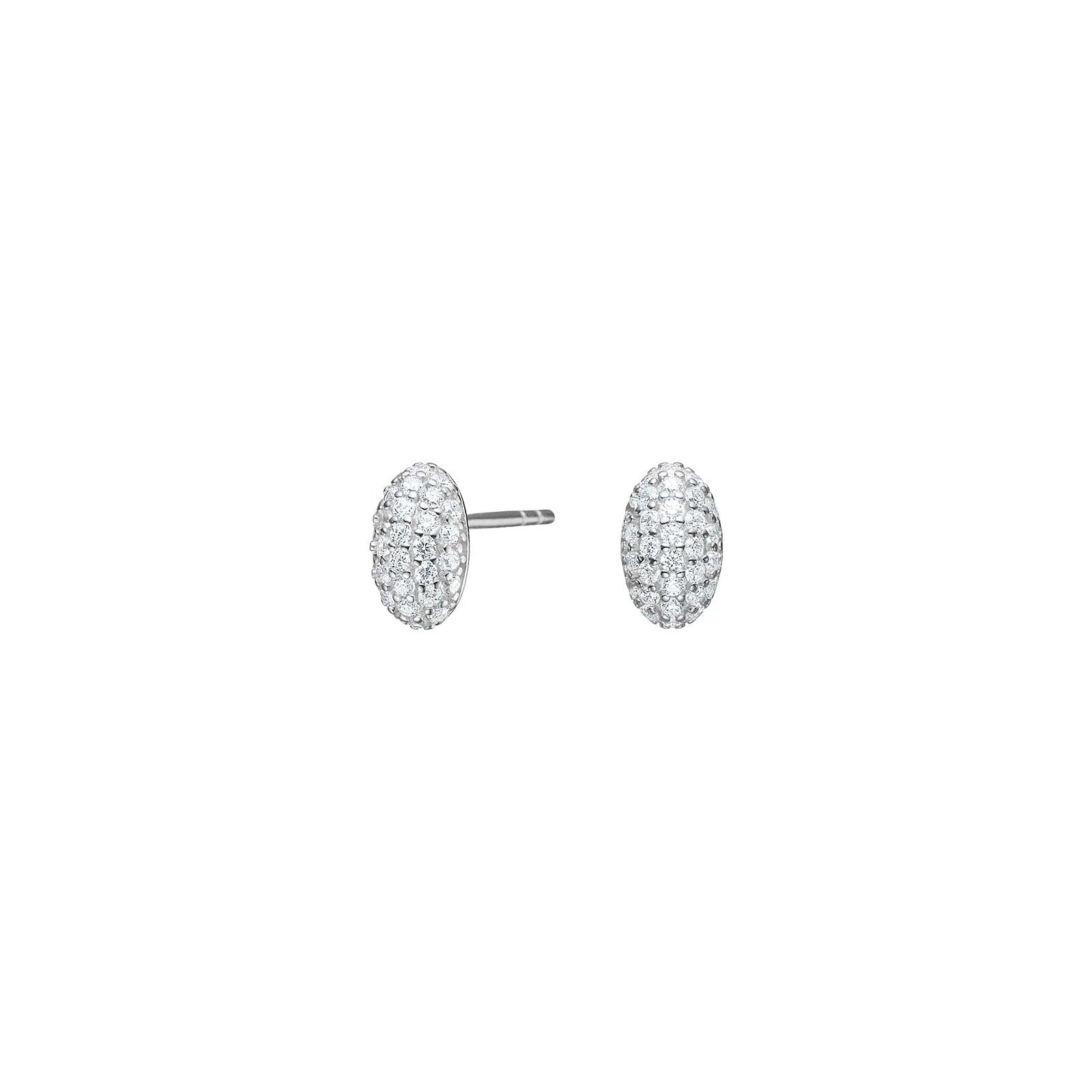 Damen Schmuck-Set Oval / Ovale di Luce / 925er Silber / Zirkonia / Serie Rebeccanor
