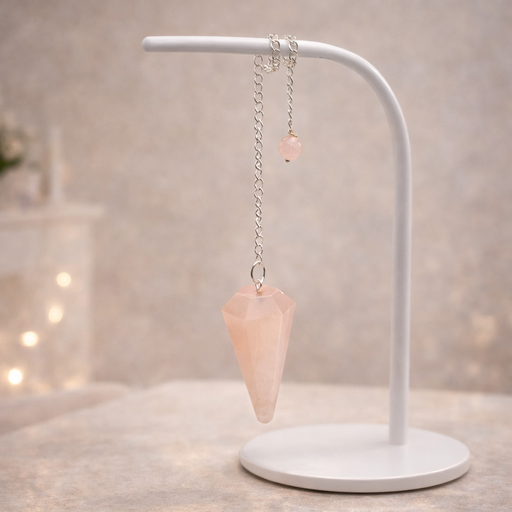 Pendel Rosenquarz 6eckig facettiert by DAVUTA