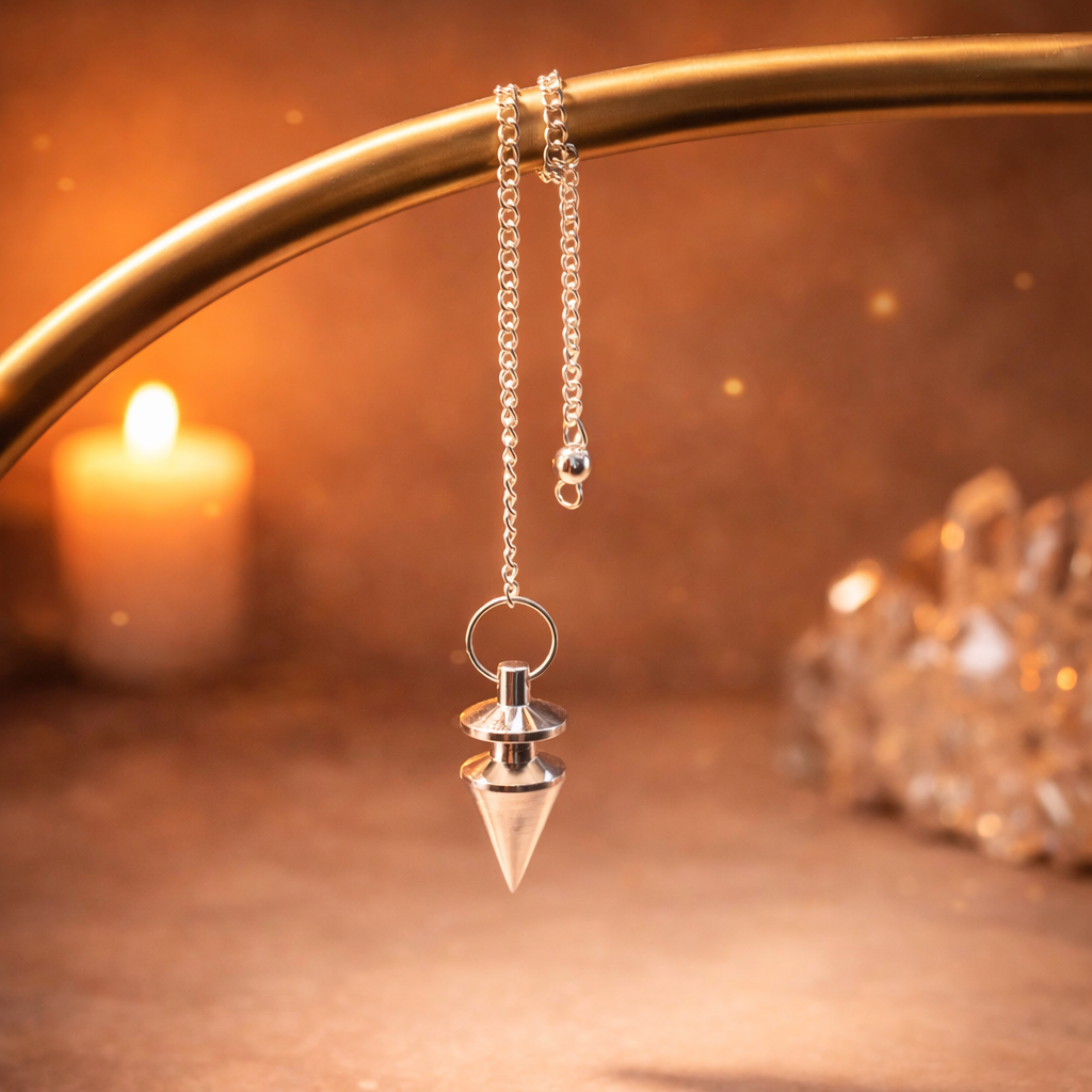 Pendel Stahl Kegel silberfarben by DAVUTA