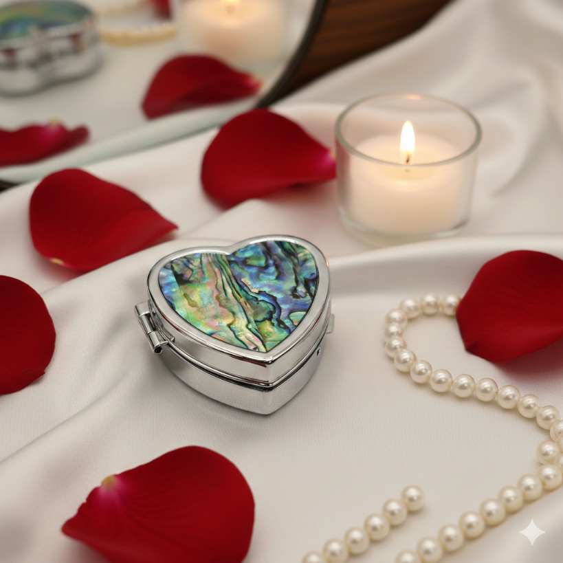 Pillendose Herzform mit Abone