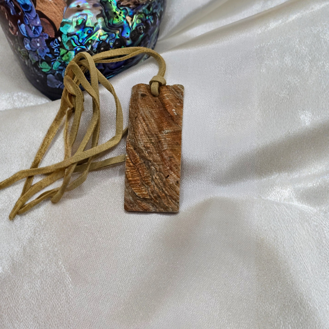 Rückseite Abalone Anhänger Rechteck