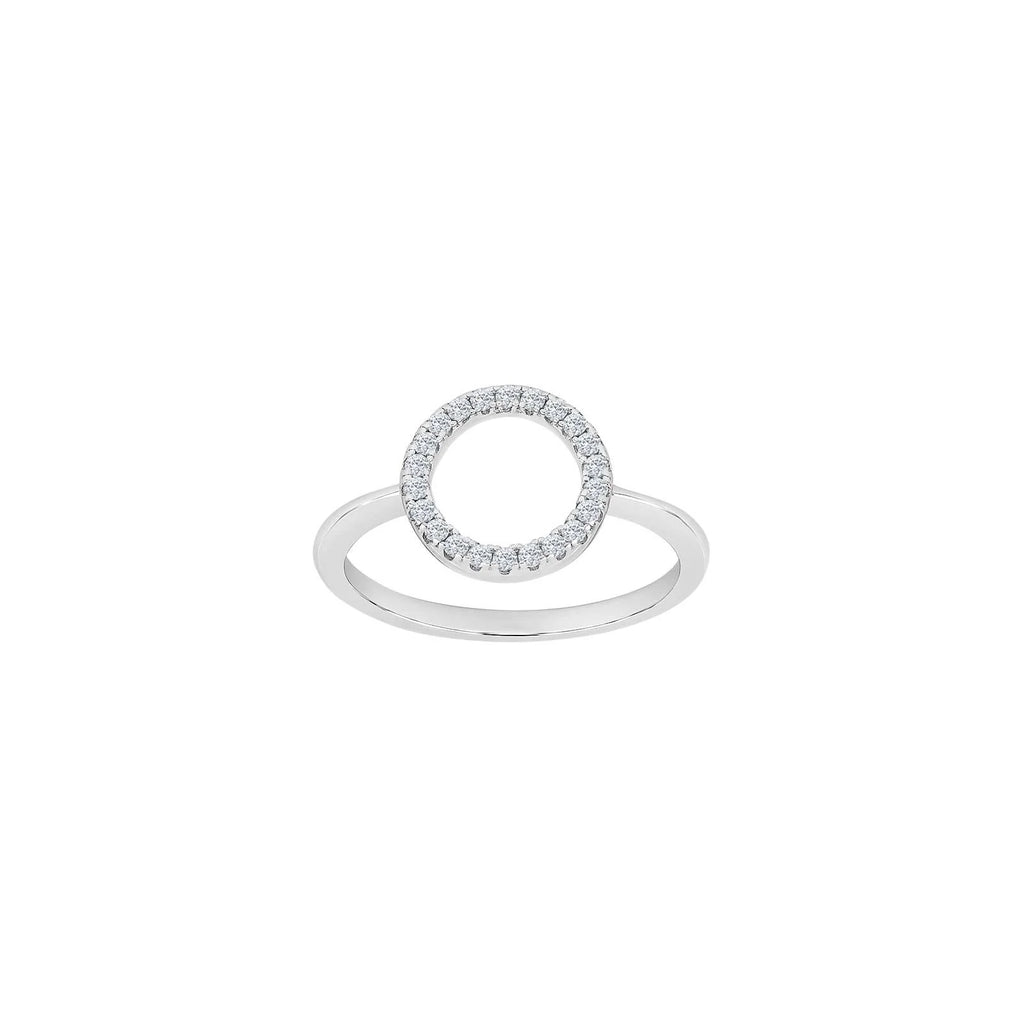 Damen Ring / Cerchio Luninoso / 925er Silber rhodiniert / Zirkonia / Annanor