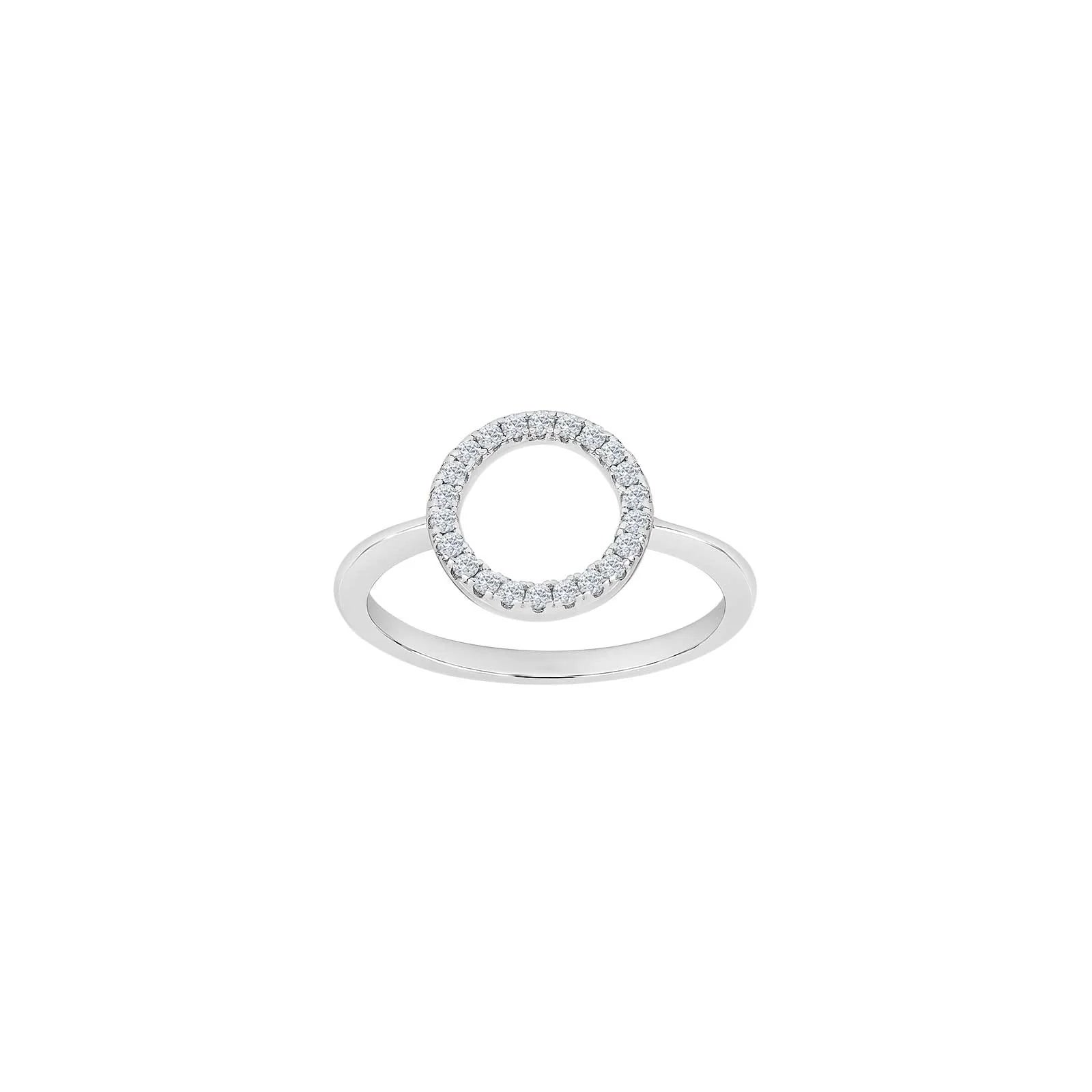 Damen Ring / Cerchio Luninoso / 925er Silber rhodiniert / Zirkonia / Annanor