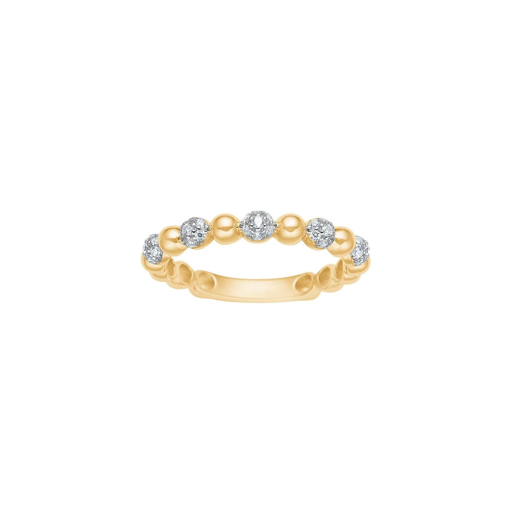 Damen Ring / Sfere d'Oro / 925er Silber vergoldet / Zirkonia / Pennynor