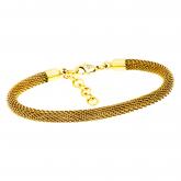 Damen Armband / Serpente Aurea / Edelstahl vergoldet / elegant schlicht