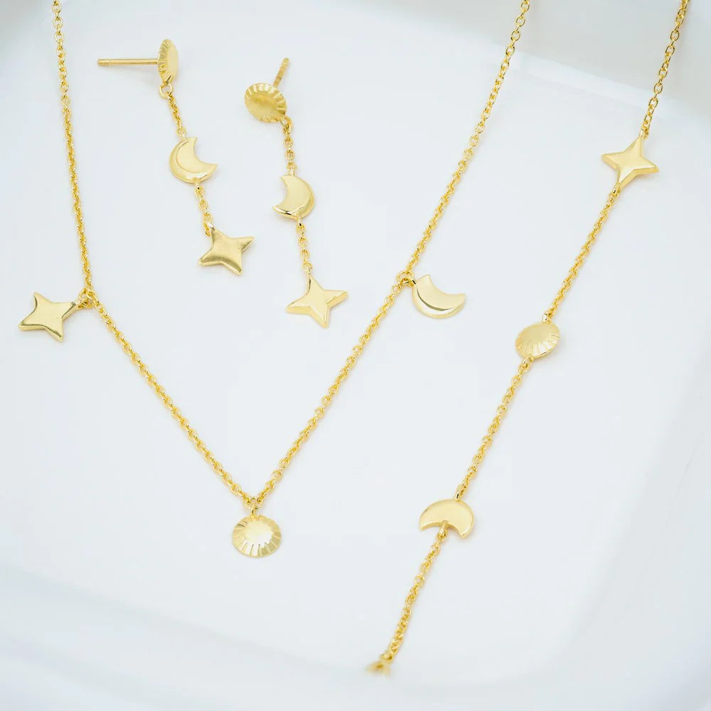 Schmuckset Universo golden by DAVuTA